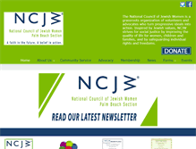 Tablet Screenshot of ncjwpalmbeach.org
